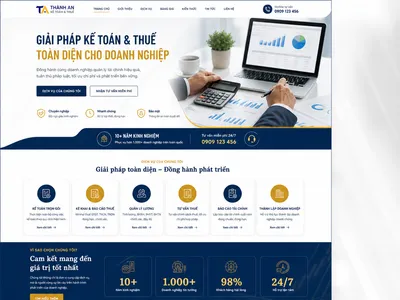 Mẫu Website Dịch Vụ Kế Toán & Thuế (FastAcc)