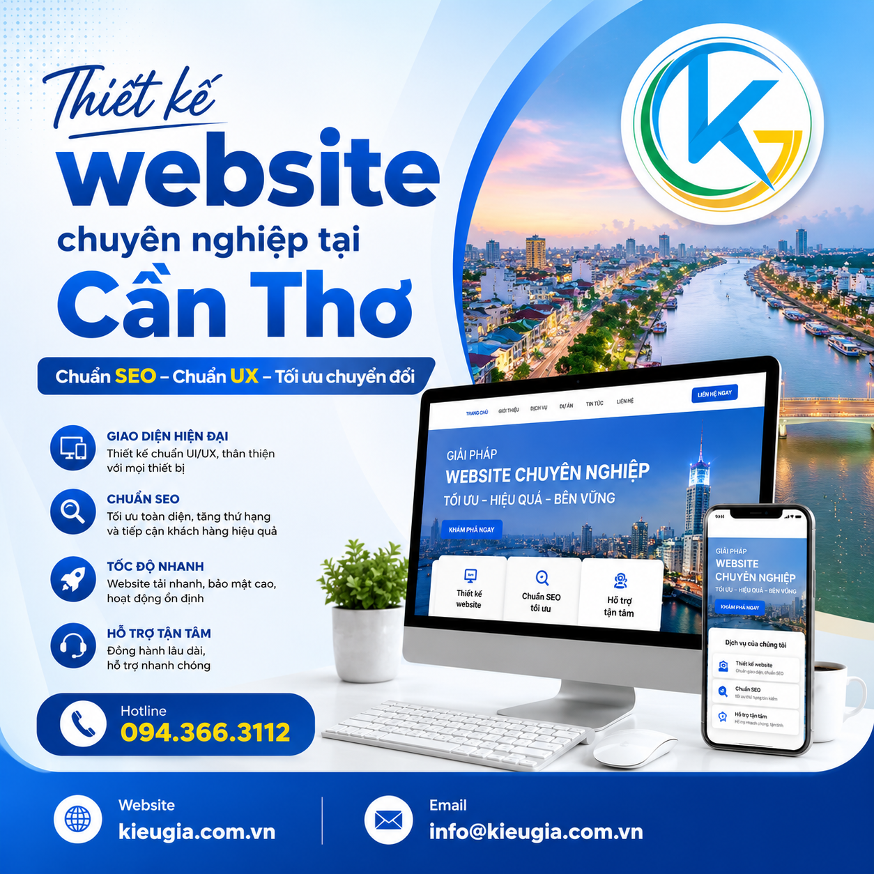Thiết kế website chuyên nghiệp tại Cần Thơ